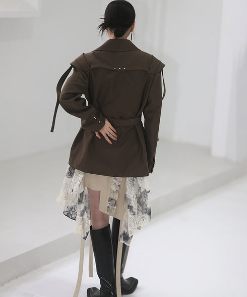 Layered Tie Skirt